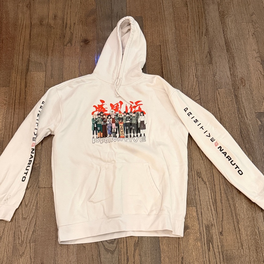 Naruto Primitive white Hoodie‎ Size XL
